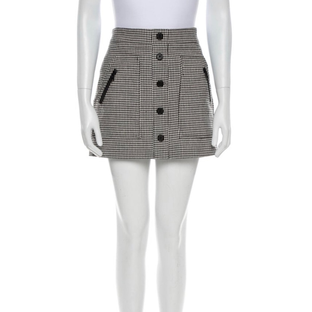 Veronica Beard Monroe Houndstooth Skirt